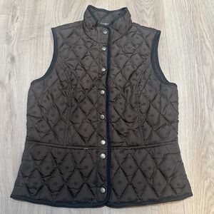 Eddie Bauer Women's Size Small Premium Quality Goose Down Quilted Vest 650 Fill